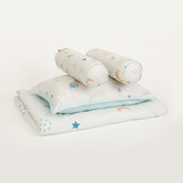 Galaxy Cot Set With 1 Quilt, 2 Bolster & 1 Pillow